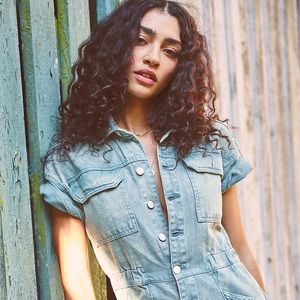 Free people Marci coveralls in mint